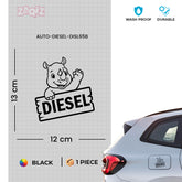Minimalist Diesel Sticker for Car | Simple & Sleek